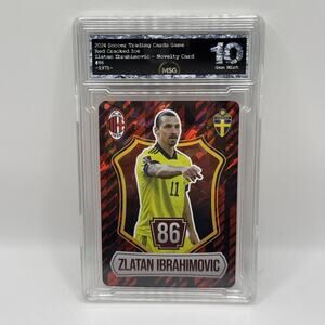 Zlatan Ibrahimovic - Holo Foil Soccer Card 2024 Grass Games Graded 10 AC Milan
